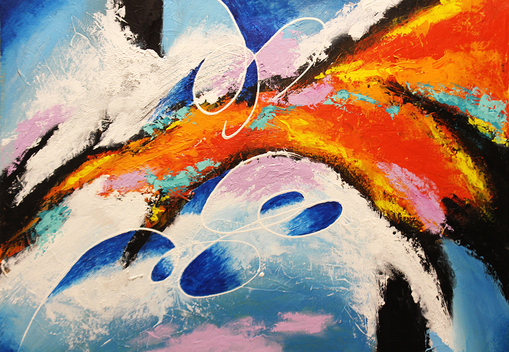 Dick Wills Fine Art - original colorful abstract art - therapeutic art- inspirational art -Celebrate Colors -