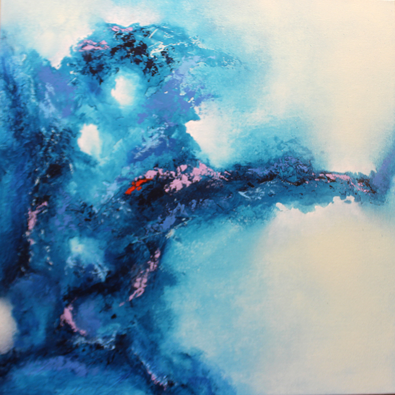 Dick Wills Fine Art - original colorful abstract art - therapeutic art- inspirational art -Celebrate Colors - P1 24" X 24" $160