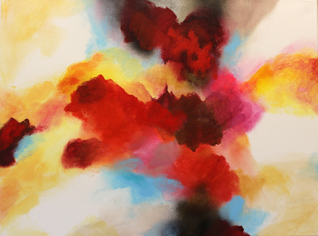 Dick Wills Fine Art - original colorful abstract art - therapeutic art- inspirational art -Celebrate Colors - P16 18" X 24" $120